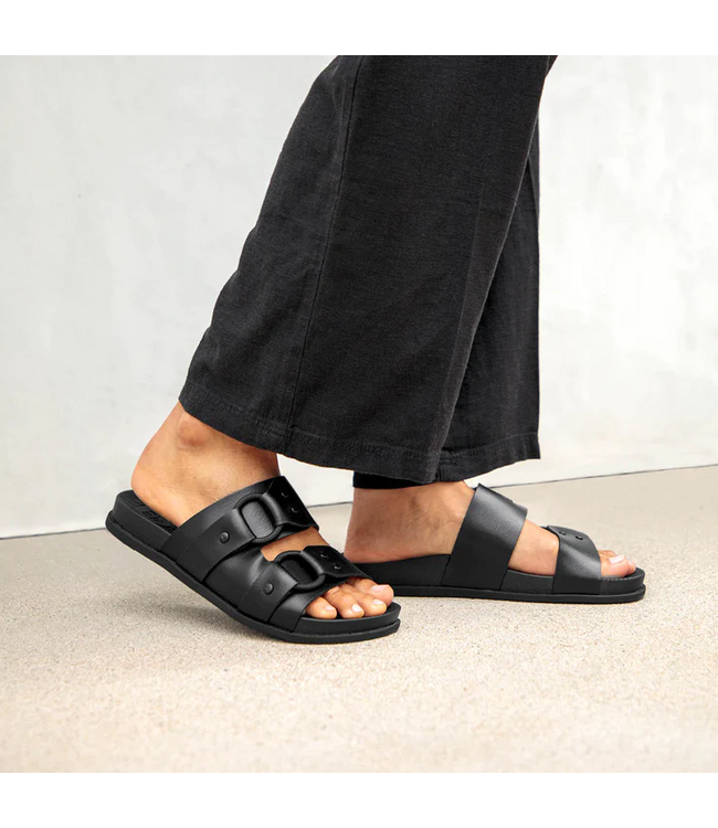 REEF WOMENS CUSHION VERA CRUZ SANDALS BLACK NIGHT