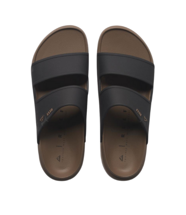 REEF MENS OASIS DOUBLE UP SANDALS FOSSIL/BLACK