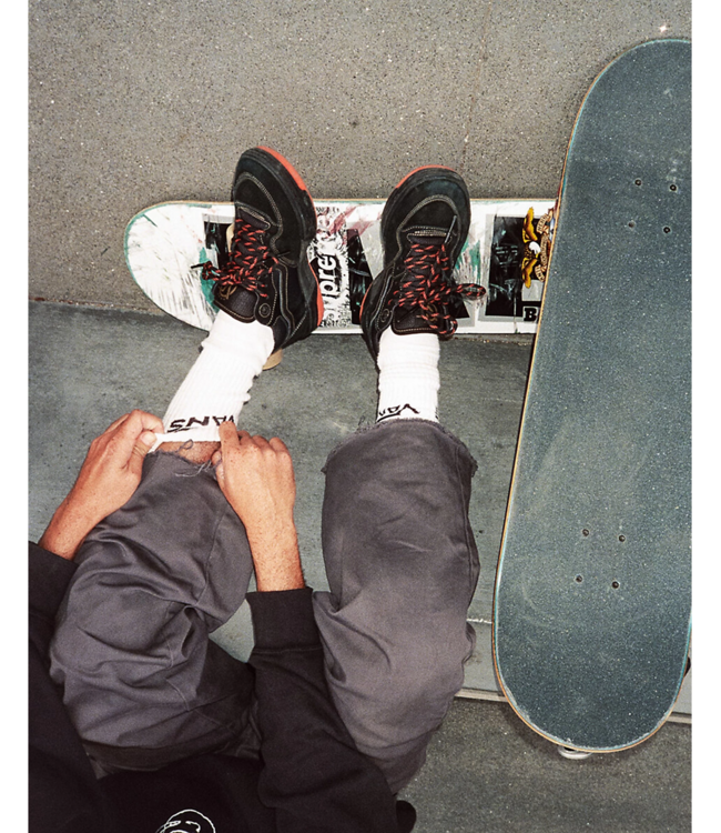 VANS MENS ROWAN 2 x SPITFIRE SHOES BLACK/FLAME