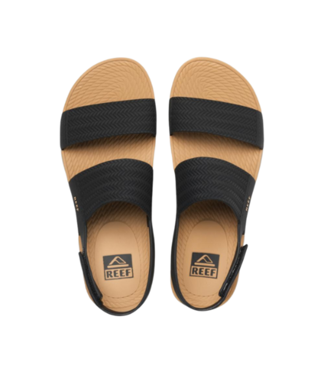 REEF WOMENS WATER VISTA SANDALS BLACK/TAN