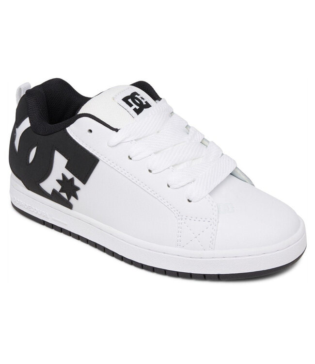 DC MENS COURT GRAFFIK SHOES WHITE/BLACK/BLACK