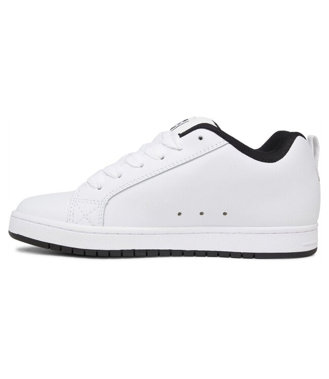 DC MENS COURT GRAFFIK SHOES WHITE/BLACK/BLACK