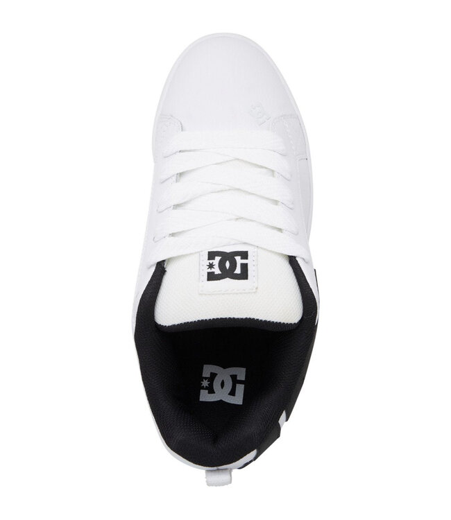 DC MENS COURT GRAFFIK SHOES WHITE/BLACK/BLACK