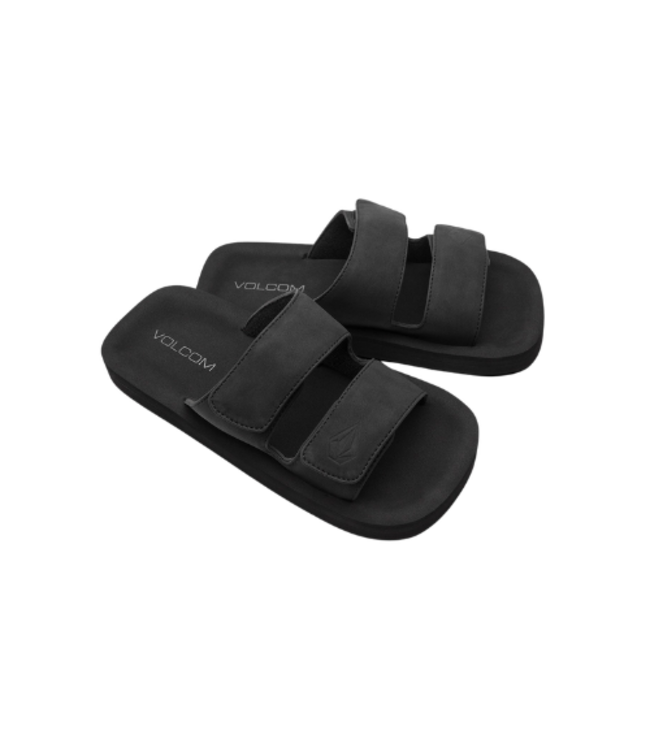 VOLCOM WOMENS SQUARED SANDALS BLACK