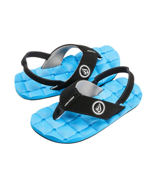 VOLCOM LITTLE YOUTH RECLINER SANDAL MARINA BLUE