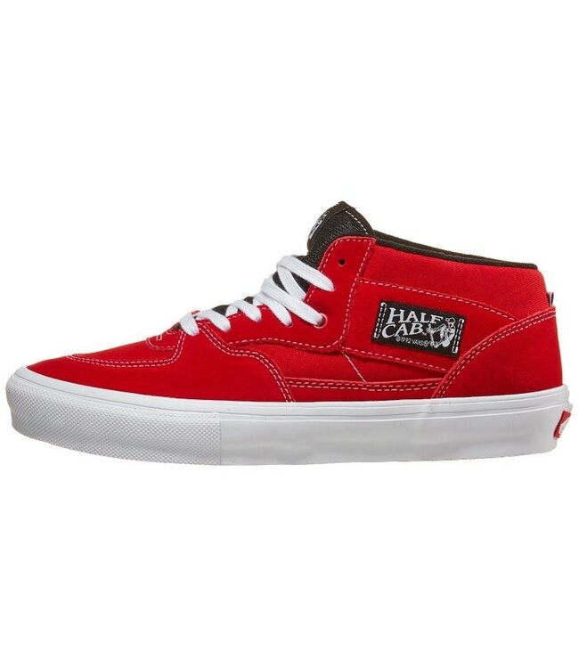 VANS MENS SHOES SKATE HALF CAB SHOES RED/WHITE