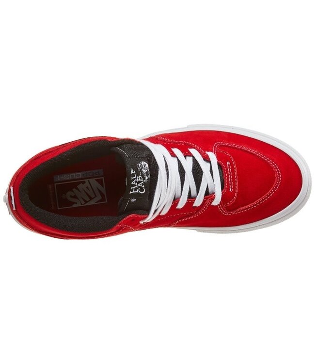 VANS MENS SHOES SKATE HALF CAB SHOES RED/WHITE