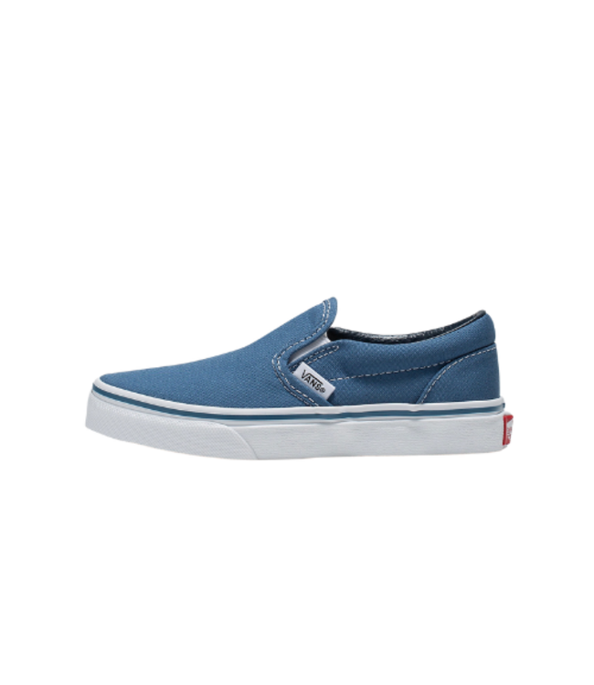 VANS BOYS CLASSIC SLIP-ON SHOES NAVY/TRUE WHITE