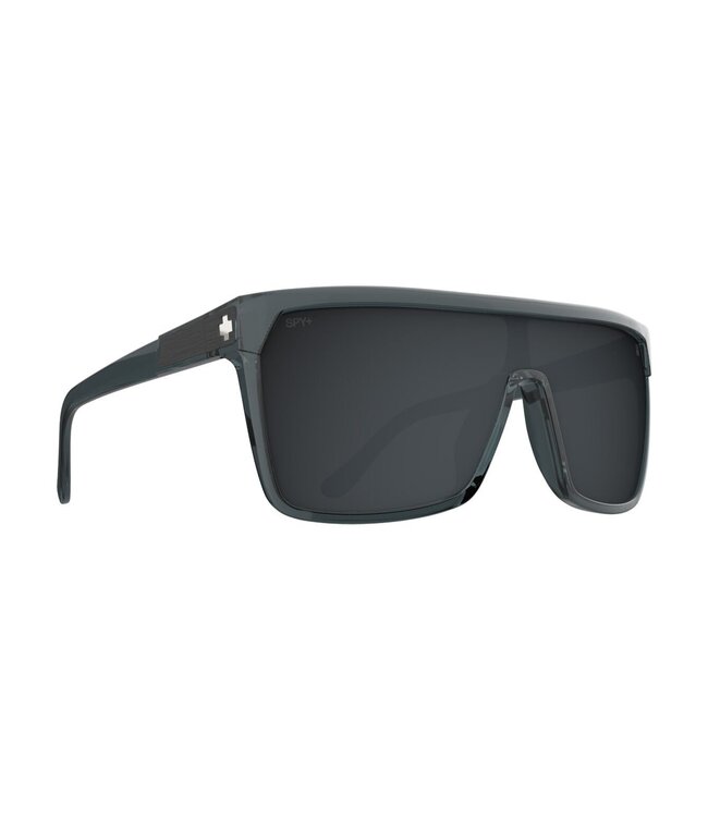 SPY FLYNN TRANSLUCENT GUNMETAL SUNGLASSES w/ HAPPY GRAY GUNMETAL MIRROR