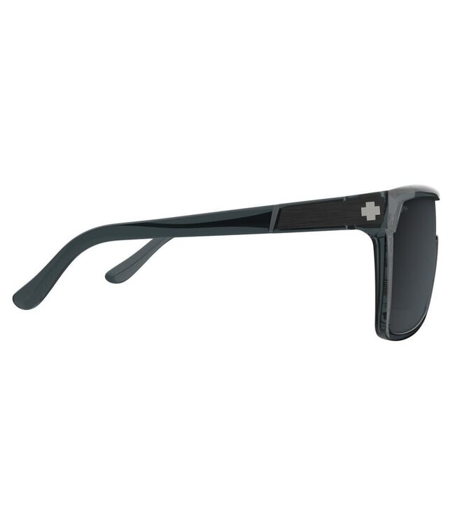 SPY FLYNN TRANSLUCENT GUNMETAL SUNGLASSES w/ HAPPY GRAY GUNMETAL MIRROR