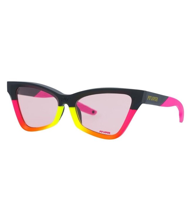 PIT VIPER THE CLAWDIA SUNGLASSES THE ITALO w/ PHOTOCHROMIC SMOKE ROSE