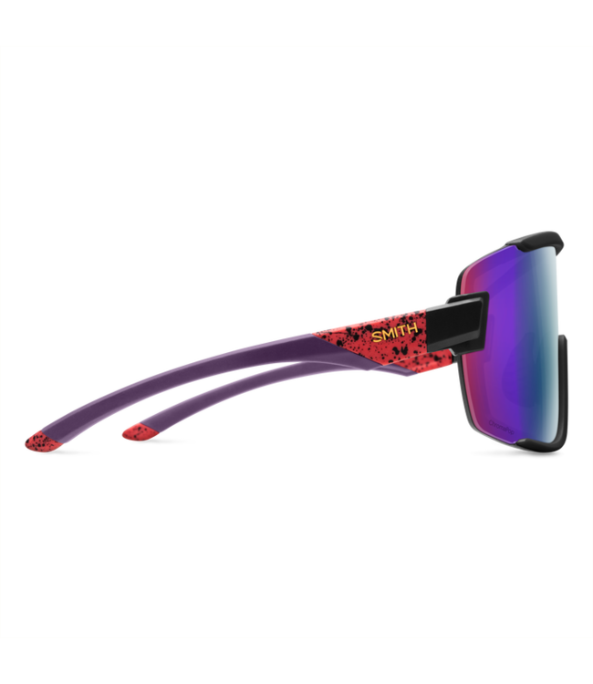 SMITH WILDCAT MATTE WILD CHILD SUNGLASSES w/PC CHROMAPOP VIOLET MIRROR