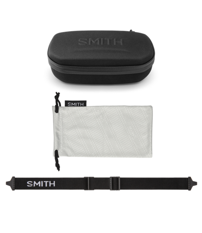 SMITH EMBARK SUNGLASSES MATTE BLACK w/ PC CHROMAPOP POLAR BLUE MIRROR