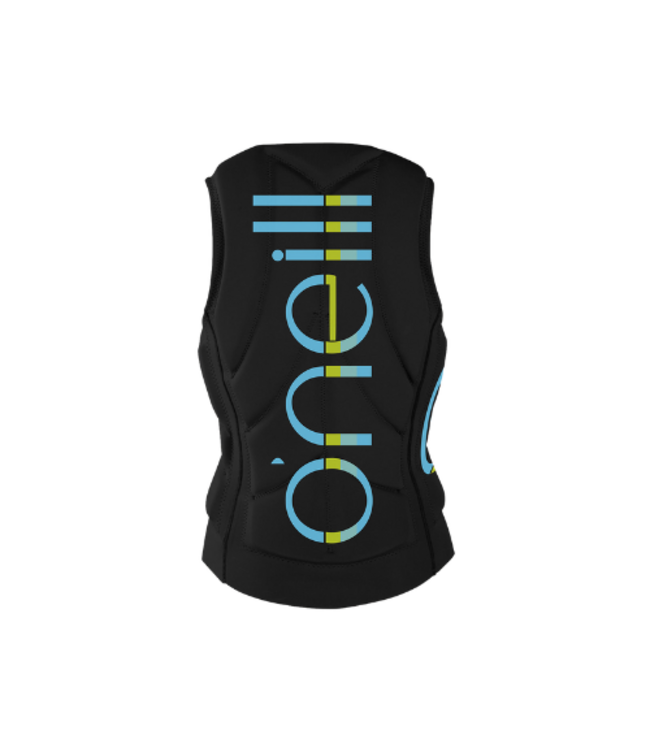 O'NEILL WOMENS SLASHER FULL-ZIP COMP VEST BLK/BLK 2024
