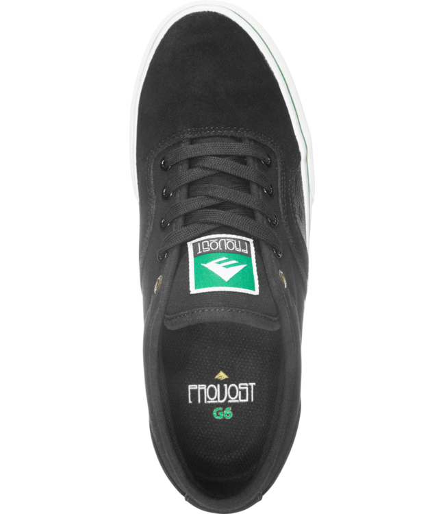 EMERICA MENS PROVOST G6 SHOE  BLACK/WHITE/GOLD