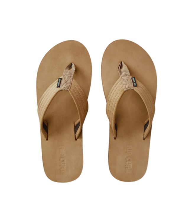RIP CURL MENS REVIVAL LEATHER SANDAL TAN