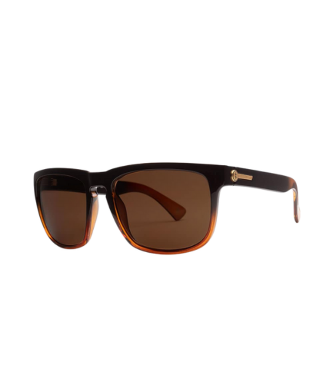 ELECTRIC KNOXVILLE XL MATTE BLACK AMBER SUNGLASSES w/ BRONZE POLAR