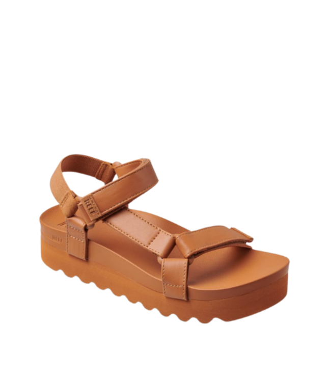 REEF WOMENS CUSHION REM HI SANDALS COGNAC