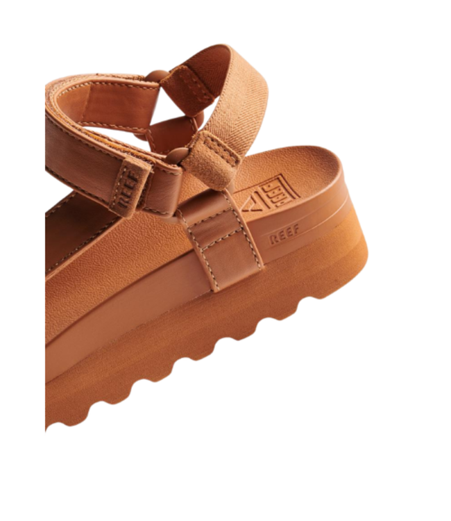 REEF WOMENS CUSHION REM HI SANDALS COGNAC