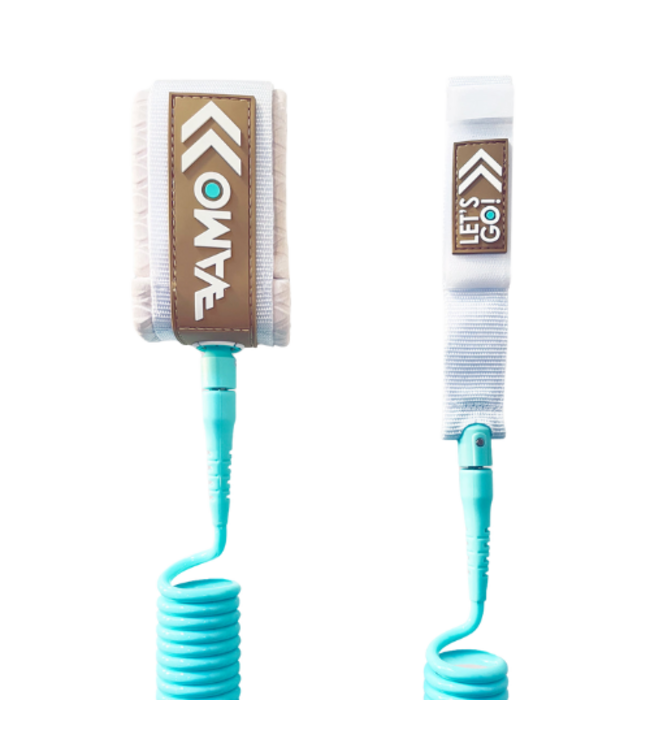 VAMO 9' FULL COILED LEASH SEAFOAM