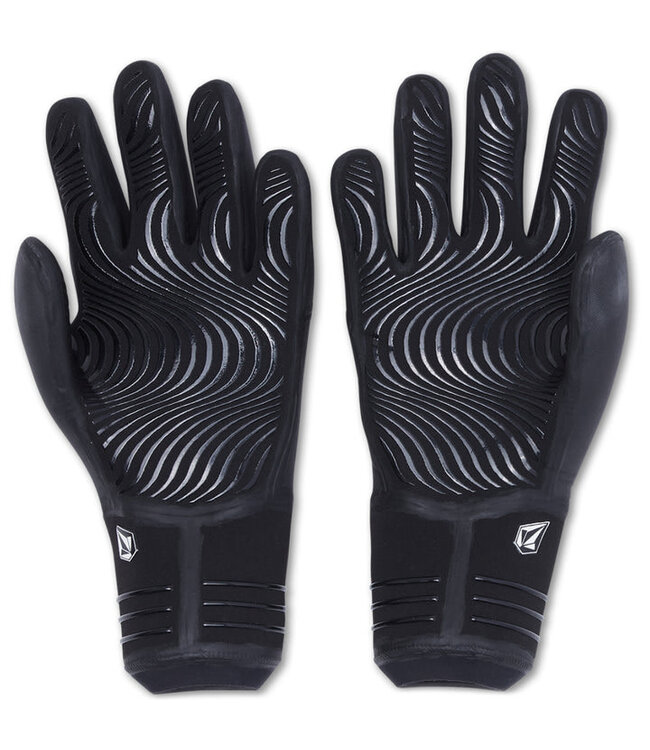 VOLCOM 3MM 5 FINGER SURF GLOVE BLACK
