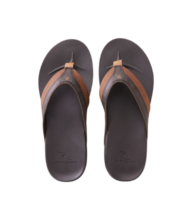 RIP CURL MENS SOFT TOP OPEN TOE SANDAL BROWN/TAN