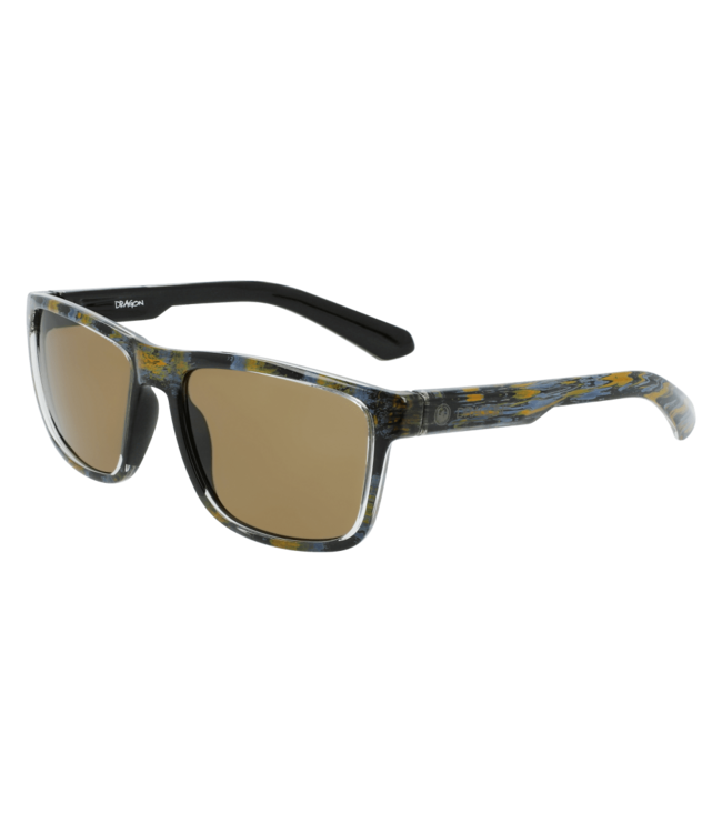 DRAGON REED ROB MACHADO RESIN SUNGLASSES w/ LUMALENS BROWN