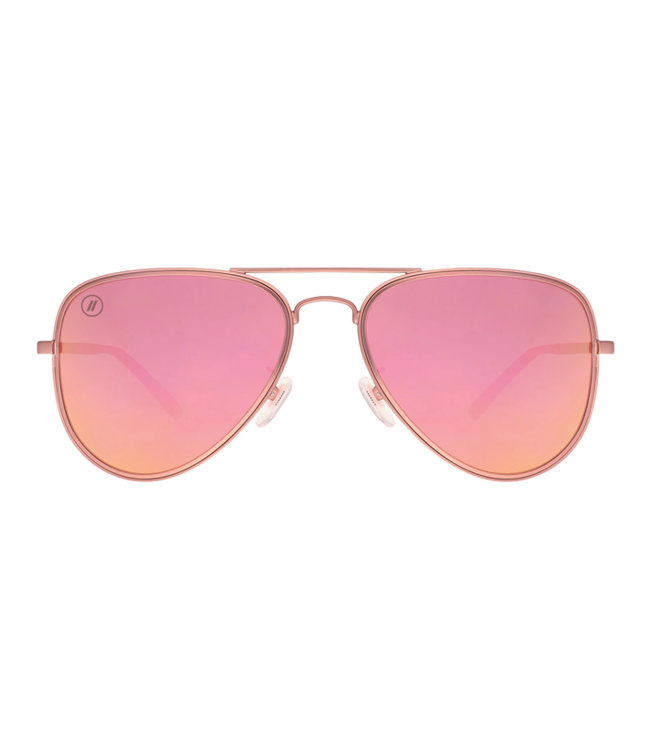 BLENDERS A SERIES CLASSIC MO MATTE PINK SUNGLASSES w/ AMBER POLAR