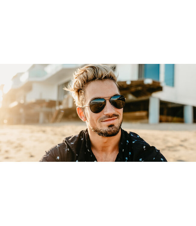 BLENDERS A SERIES SPIDER JET MATTE BLACK SUNGLASSES w/ SMOKE POLAR