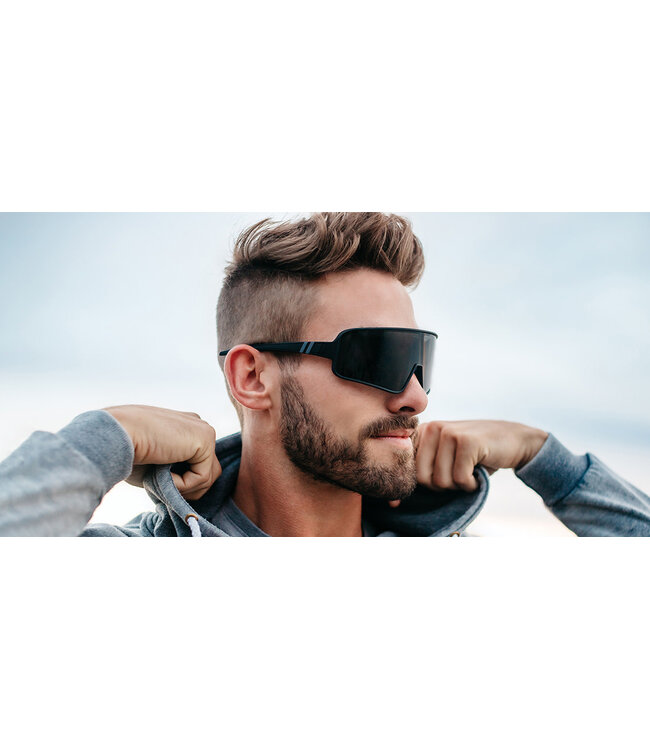 BLENDERS ECLIPSE CONCORD FAST BLACK SUNGLASSES w/ GREY POLAR