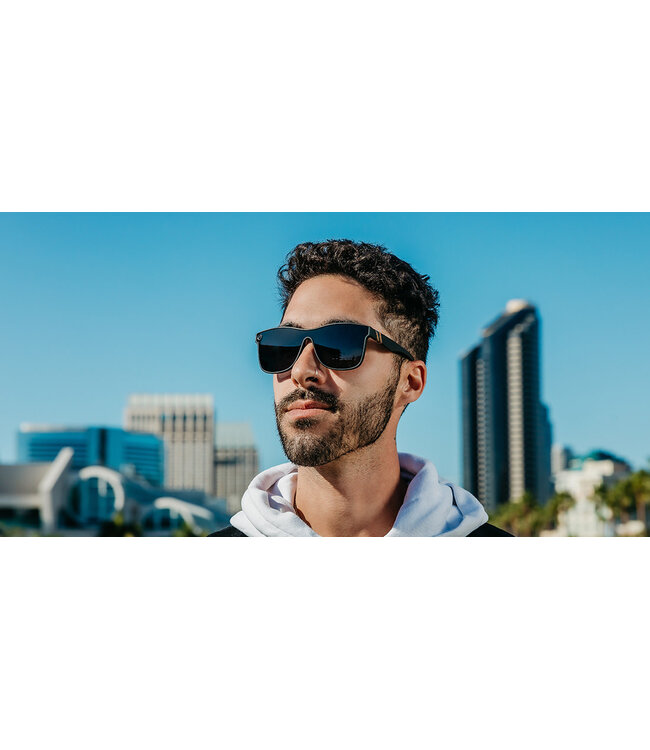 BLENDERS MILLENIA X2 NOCTURNAL Q MATTE BLACK SUNGLASSES w/ SMOKE POLAR