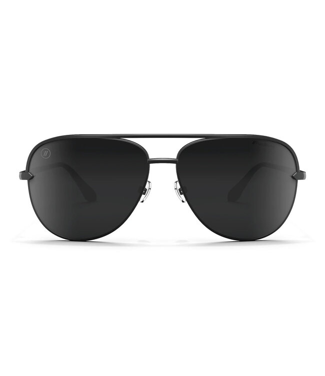 BLENDERS SHADOW ASSERTIVE STYLE MATTE BLACK SUNGLASSES w/ GREY POLAR