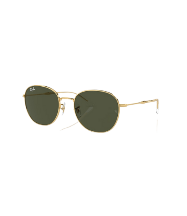 RAY-BAN RB3809 SUNGLASSES GOLD w/ GREEN