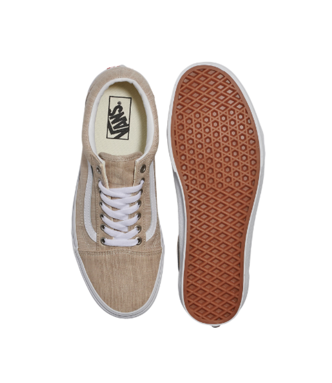 VANS WOMENS OLD SCHOOL SHOES SUMMER LINEN RAINY DAY