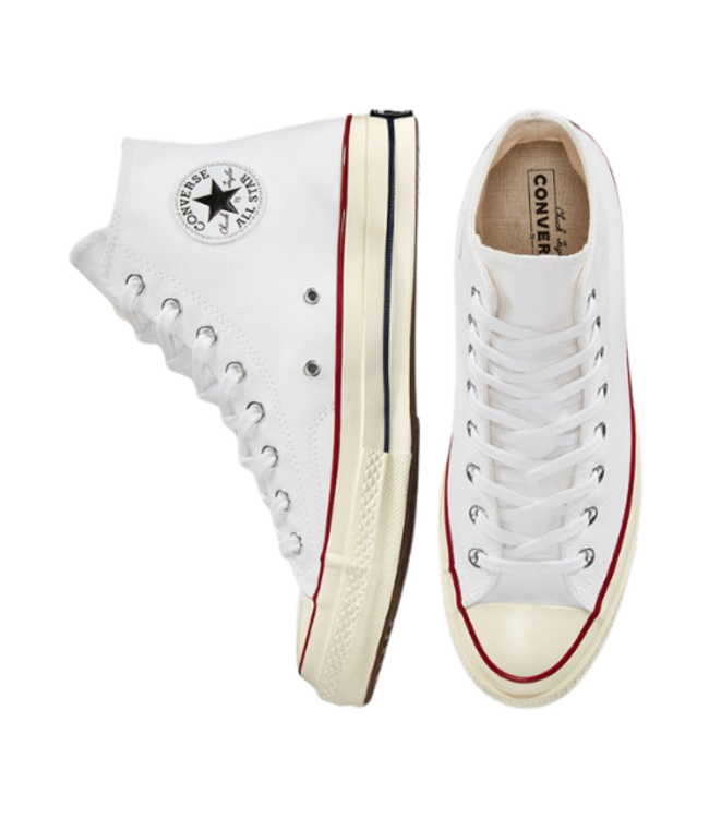 CONVERSE WOMENS CHUCK 70 HI SHOE WHITE/WHITE/EGRET