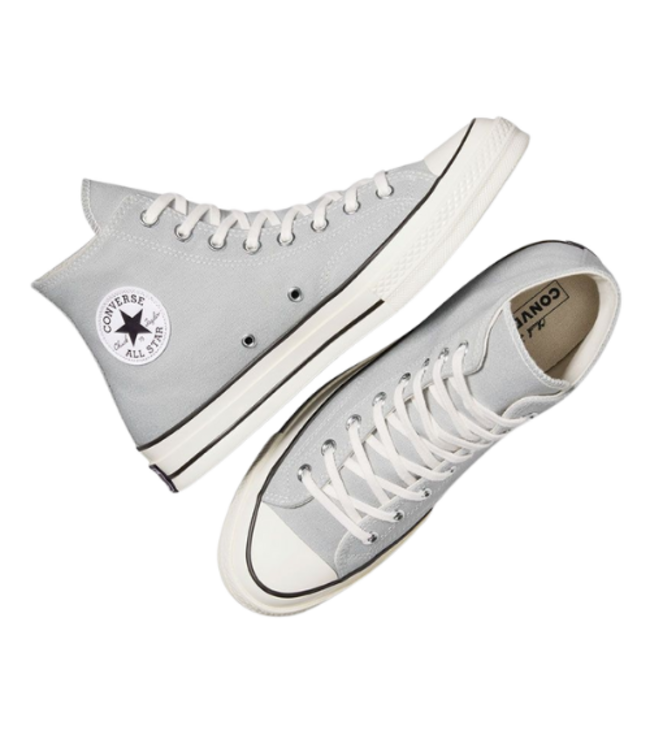 CONVERSE WOMENS CHUCK 70 HI SHOE GREY AREA/EGRET/BLACK