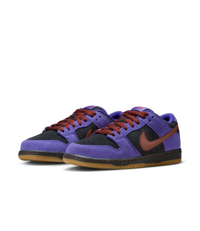 NIKE SB MENS DUNK LOW PRO SHOES (500) PERSIAN VIOLET CINNAMON-OFF NOIR
