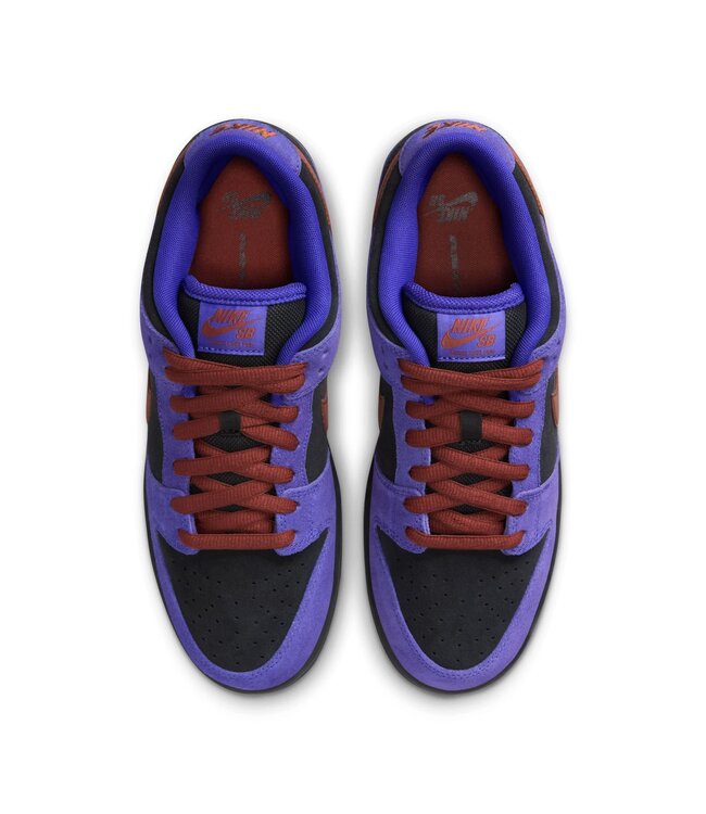 NIKE SB MENS DUNK LOW PRO SHOES (500) PERSIAN VIOLET CINNAMON-OFF NOIR