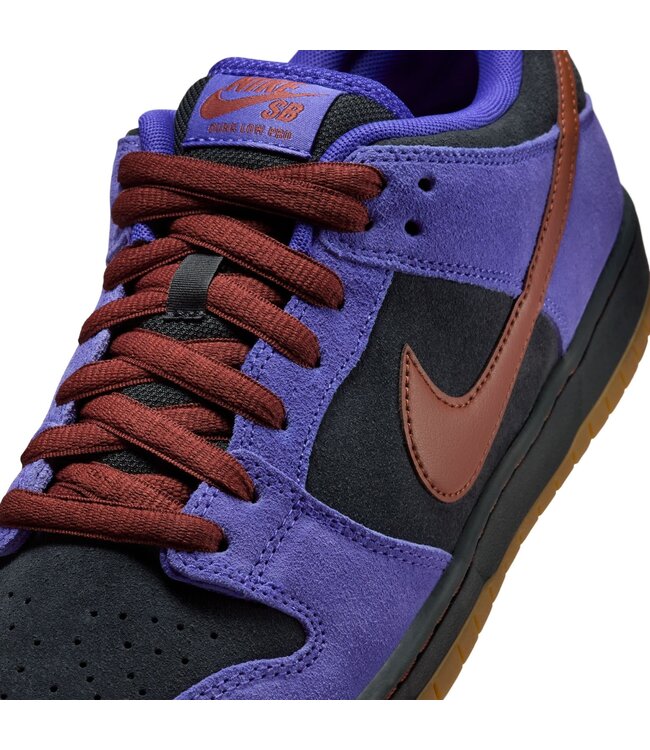 NIKE SB MENS DUNK LOW PRO SHOES (500) PERSIAN VIOLET CINNAMON-OFF NOIR