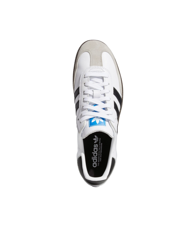 ADIDAS MENS SAMBA ADV SHOES WHITE/BLACK/GUM