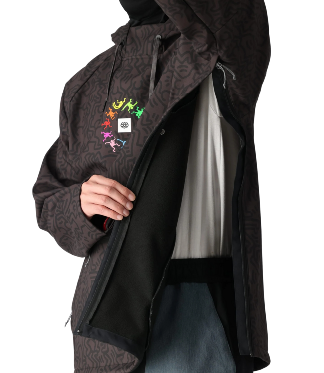 686 WATERPROOF HOODY KEITH HARING BLACK 2025