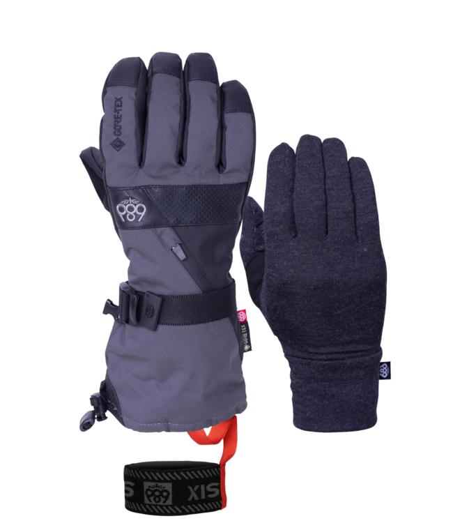 686 GORE-TEX SMARTY 3-IN-1 GAUNTLET GLOVE CHARCOAL 2025