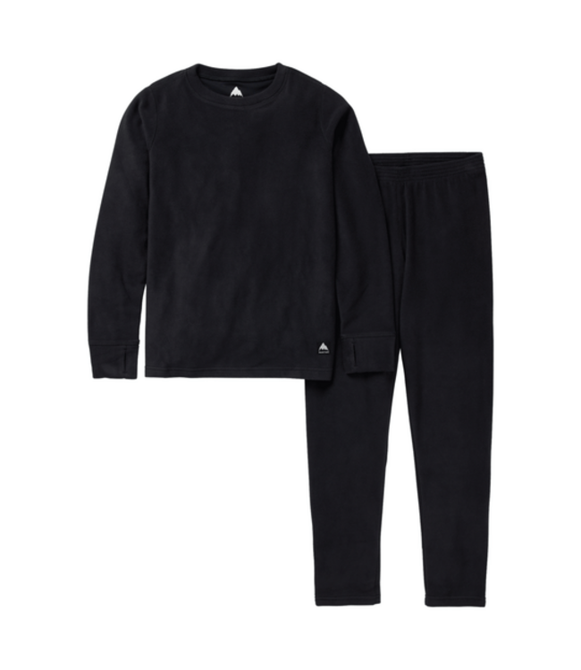 BURTON KIDS HEAVYWEIGHT FLEECE SET TRUE BLACK 2025