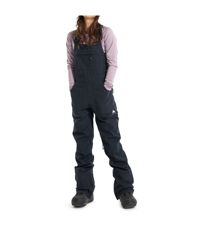 BURTON WOMENS AVALON 2L STRETCH BIB PANTS TALL TRUE BLACK 2025