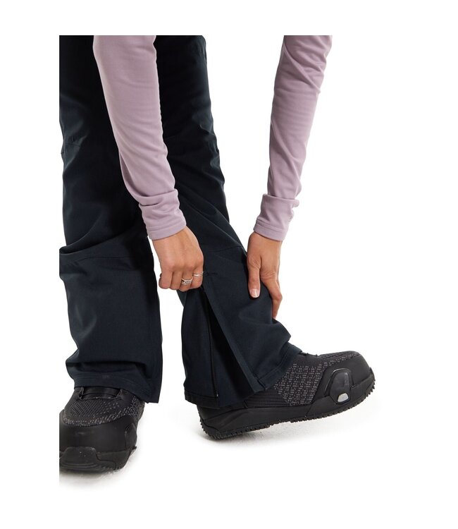 BURTON WOMENS AVALON 2L STRETCH BIB PANTS TALL TRUE BLACK 2025