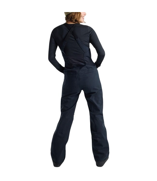 BURTON WOMENS RESERVE STRETCH BIB PANTS TRUE BLACK 2025