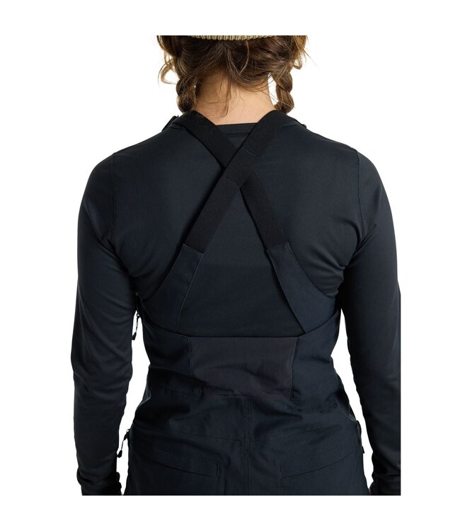 BURTON WOMENS RESERVE STRETCH BIB PANTS TRUE BLACK 2025