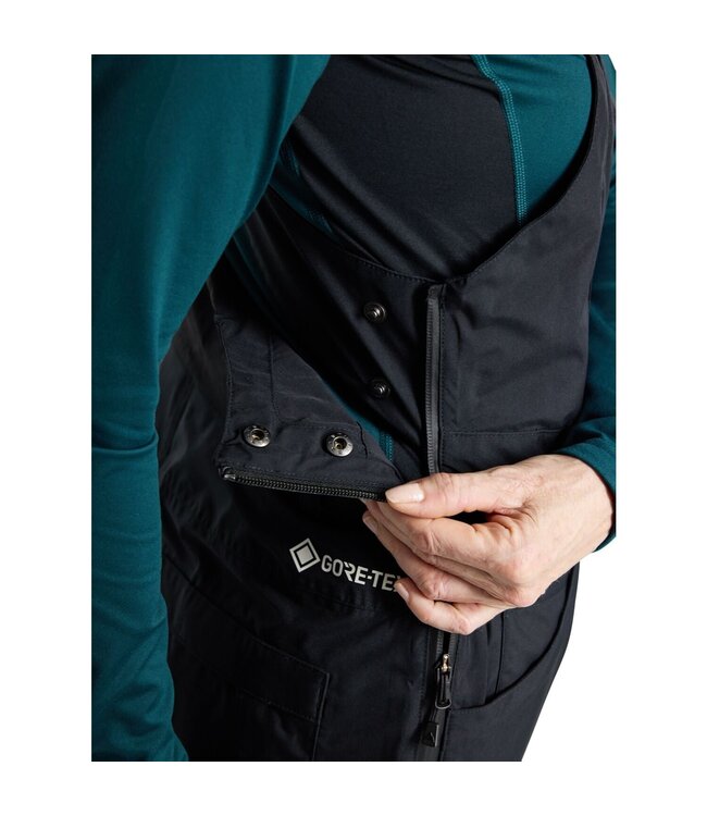 BURTON WOMENS AVALON GORE-TEX BIB PANTS TRUE BLACK 2025