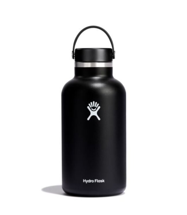 HYDRO FLASK 64OZ WIDE MOUTH 2.0 FLEX CAP BLACK