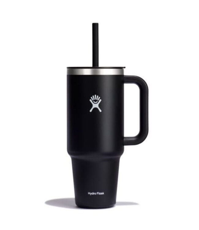 HYDRO FLASK 40OZ ALL ROUND TRAVEL TUMBLER BLACK